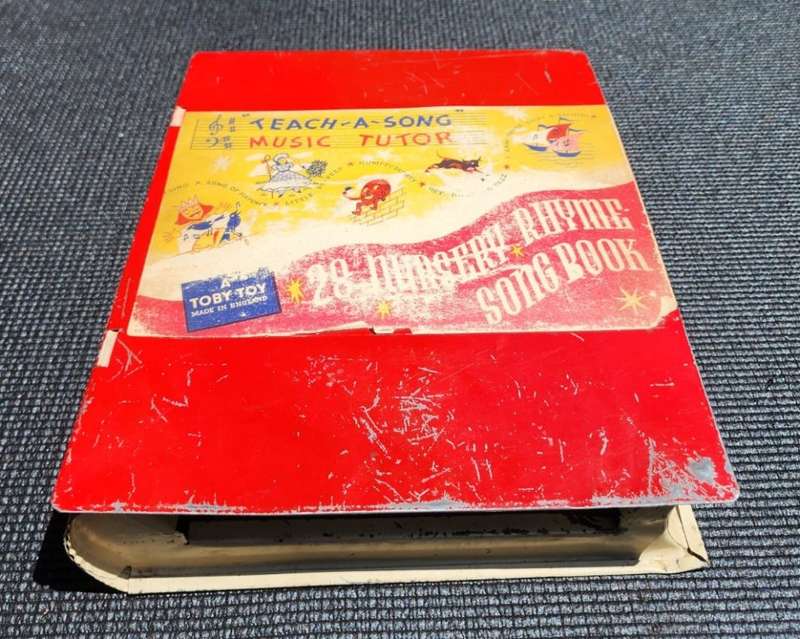 Very Rare 1930s Toby Toy England Nursery Rhyme Play by Number Song Book Piano Toy Still Working