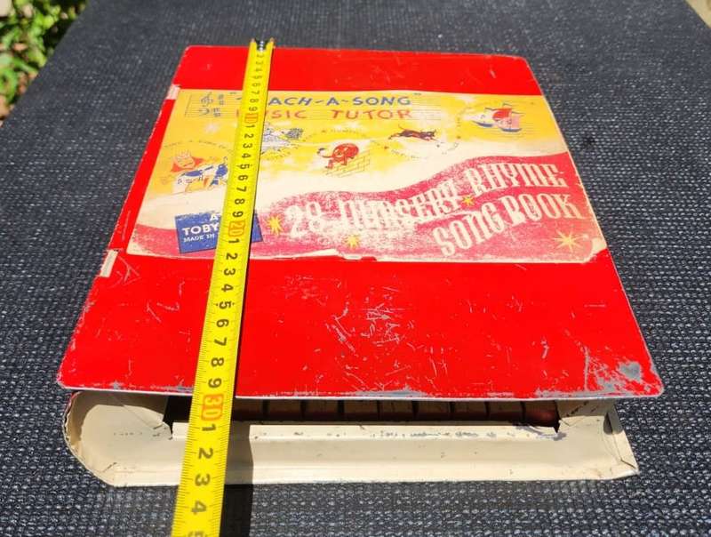 Very Rare 1930s Toby Toy England Nursery Rhyme Play by Number Song Book Piano Toy Still Working