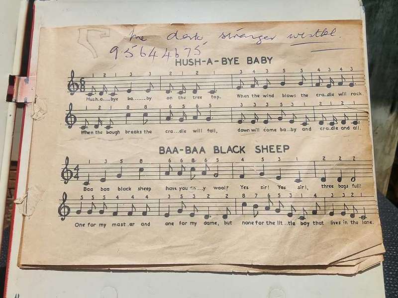 Very Rare 1930s Toby Toy England Nursery Rhyme Play by Number Song Book Piano Toy Still Working