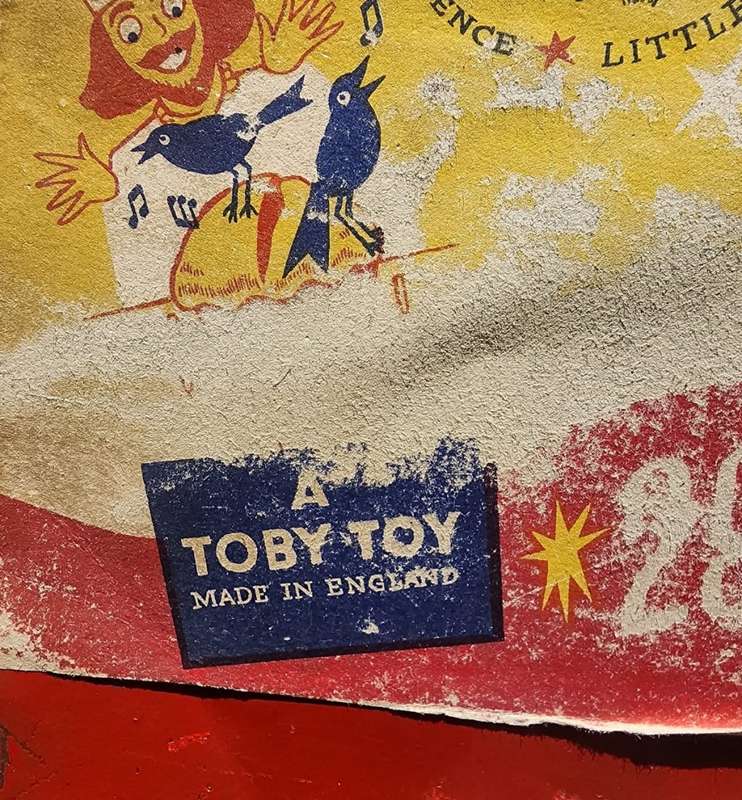 Very Rare 1930s Toby Toy England Nursery Rhyme Play by Number Song Book Piano Toy Still Working