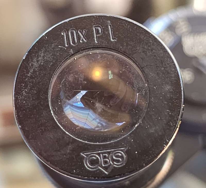 Vintage Beck Kassel CBS Germany UF1 Grey Binocular Microscope with 3 Objectives 10x, 40x and 100x