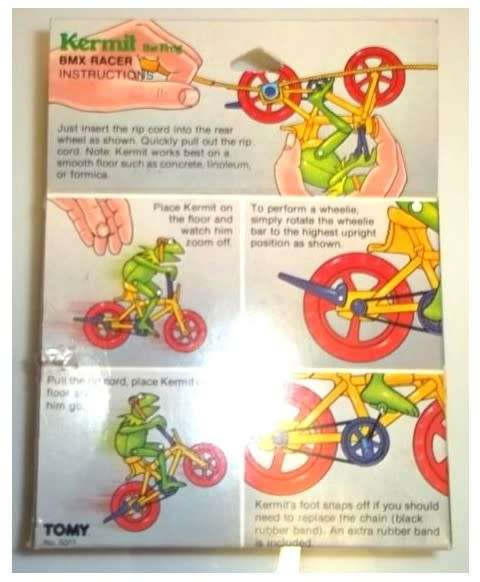 Cool Retro 1983 Kermit the Frog BMX Racer by Tomy Japan VERY RARE