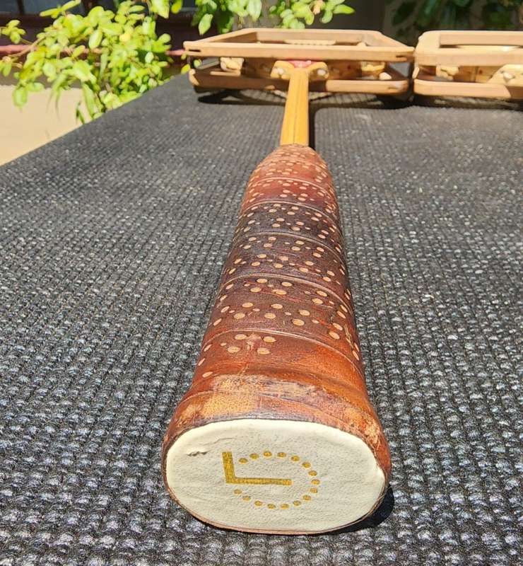 Red Devil Grays of Cambridge Craftsman Vintage Wooden Squash Racquets with Dunlop Guards
