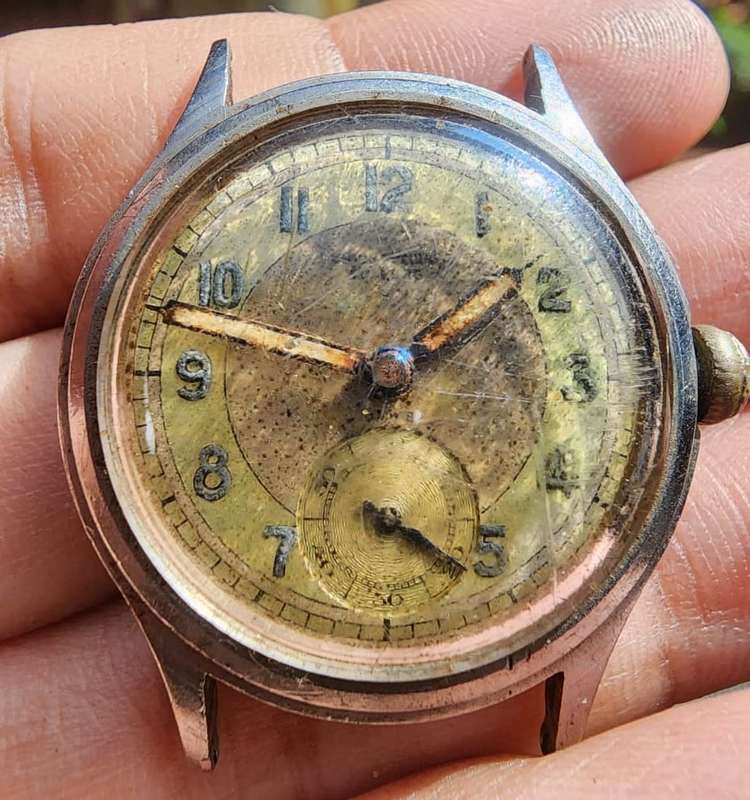 Still Working! Vintage 1940s Army Trade Pattern Military Watch Shockproof Waterproof Antimagnetic