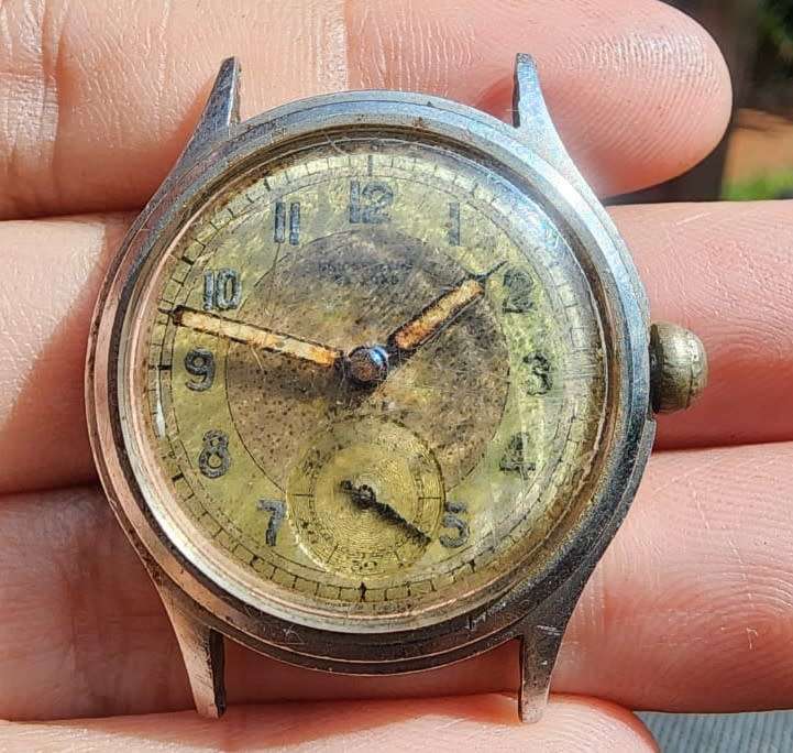 Still Working! Vintage 1940s Army Trade Pattern Military Watch Shockproof Waterproof Antimagnetic