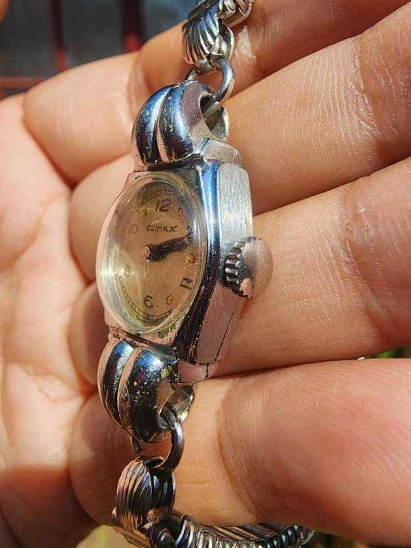 Climax Swiss Made Vintage 1950s Ladies Mechanical Cocktail Watch Still Working!