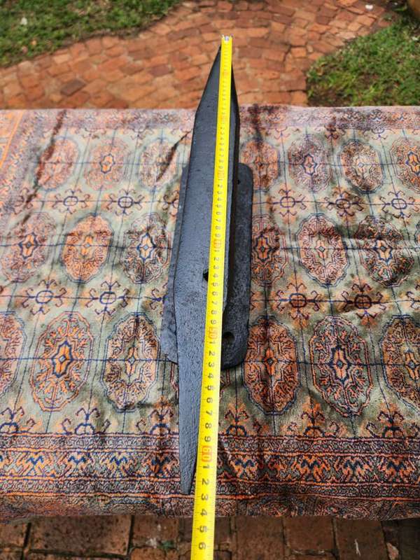RAILWAY TRACK TWO HORNED ANVIL WITH HORSESHOE PRITCHEL HOLE LARGE 53CM LONG HEAVY 11KG