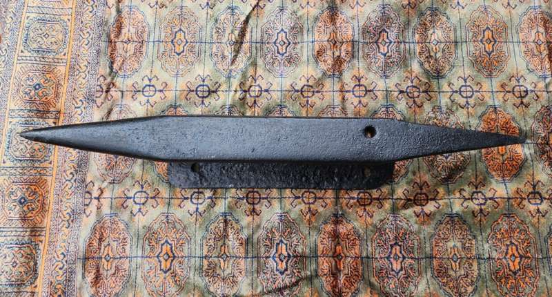 RAILWAY TRACK TWO HORNED ANVIL WITH HORSESHOE PRITCHEL HOLE LARGE 53CM LONG HEAVY 11KG
