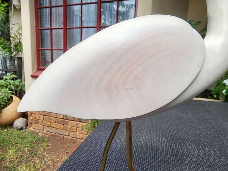 FEATHERS GALLERY KNYSNA LIMITED EDITION NO 377 OF 2000 EGRET FEMALE HAND CRAFTED IN 1990 GOOD CONDIT