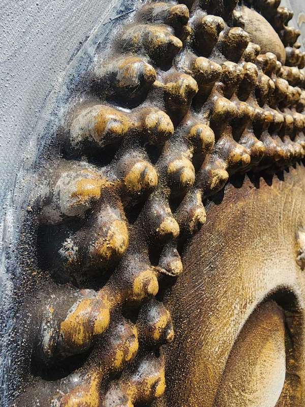 Large 80cm W 80cm H Buddha 3D Relief Mural Artwork Painting