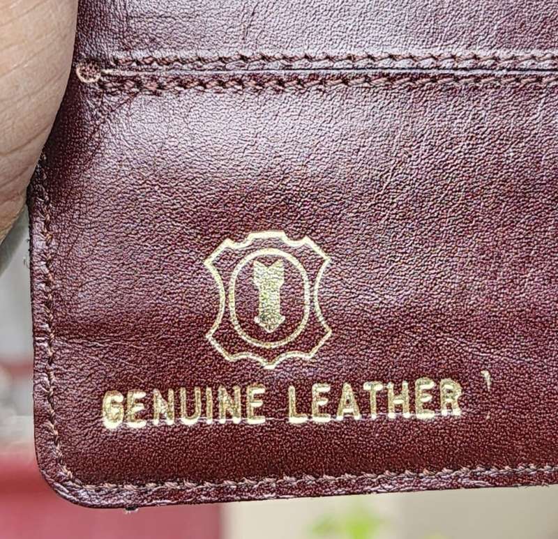 Busby Genuine Wild Buffalo Leather Ladies Kiss Lock Purse plus a Genuine Leather Long Wallet