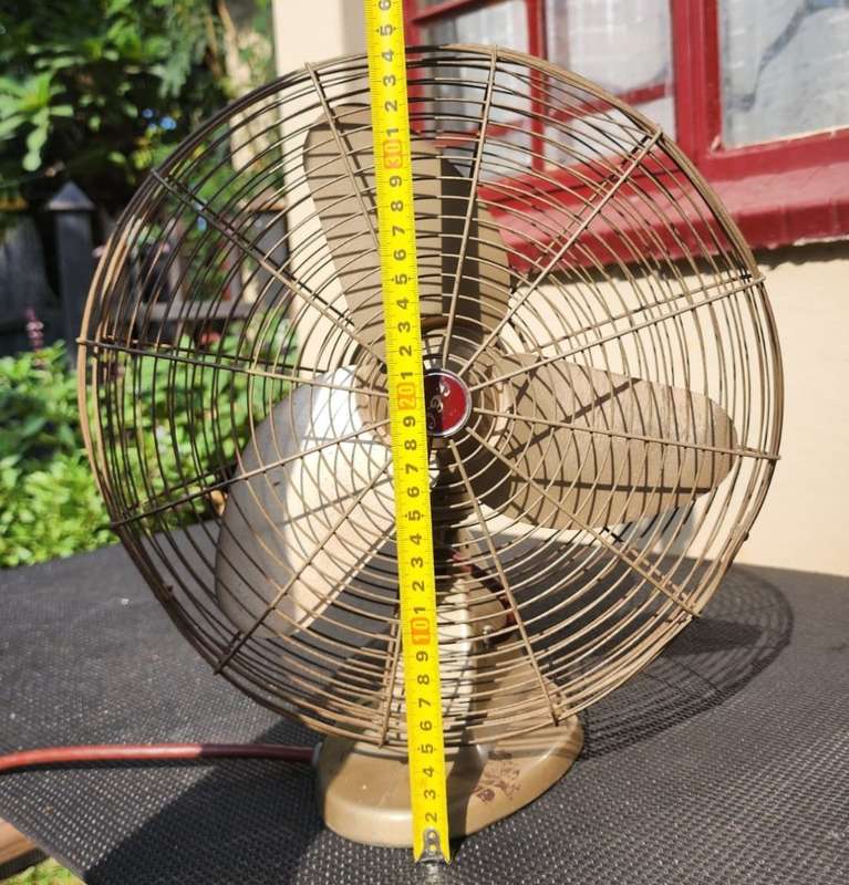 Rare 3 Blade 1930s General Electric Company England (GEC) BS 380 Desk or Wall Fan