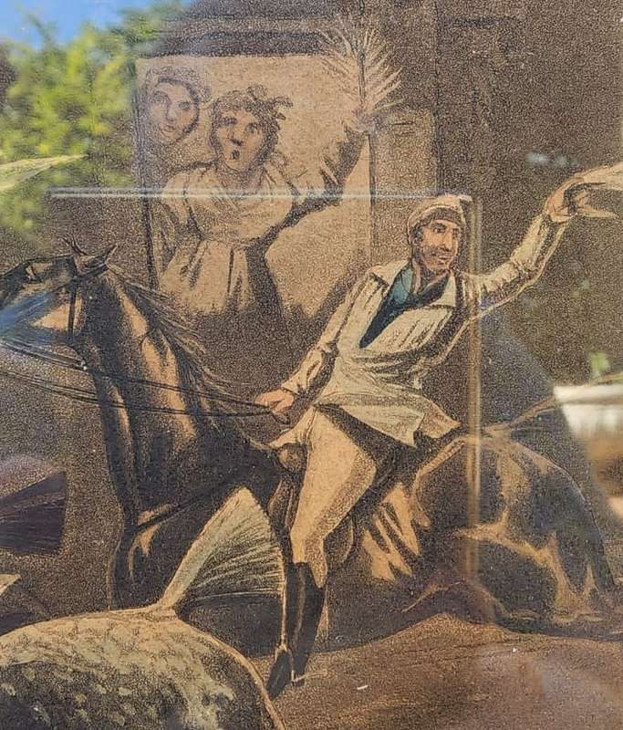 Plate IV First Steeple-Chase On Record 1839 Very Rare Original Coloured Aquatint Henry Alken