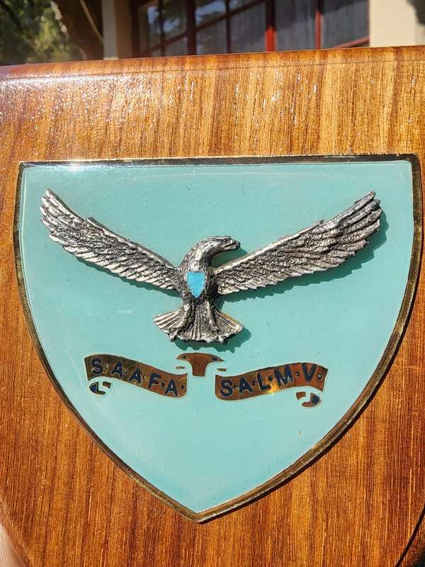 Two South African Airforce Plaques  SAAFA Plaque and Air Force Gymnasium Plaque