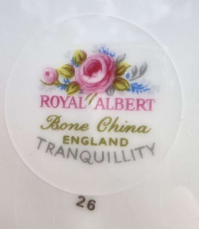 Royal Albert 1969-1980 Beautiful Tranquility Pattern Odd Saucer and Sideplate