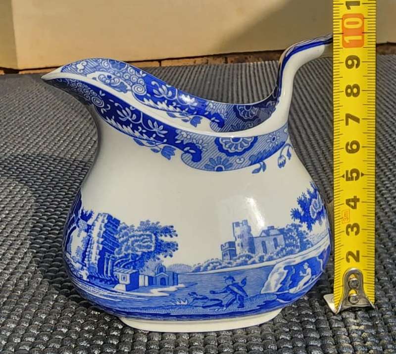 SPODE ENGLAND ITALIAN PATTERN MILK PITCHER DATE MARKED 2001