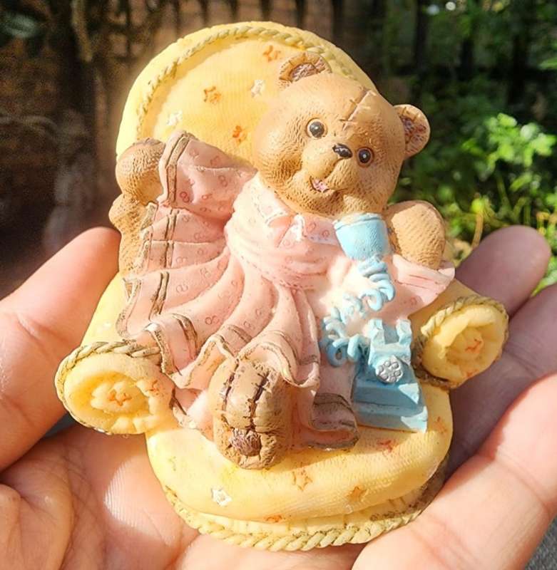 Five Cute Resin Bear Figurines