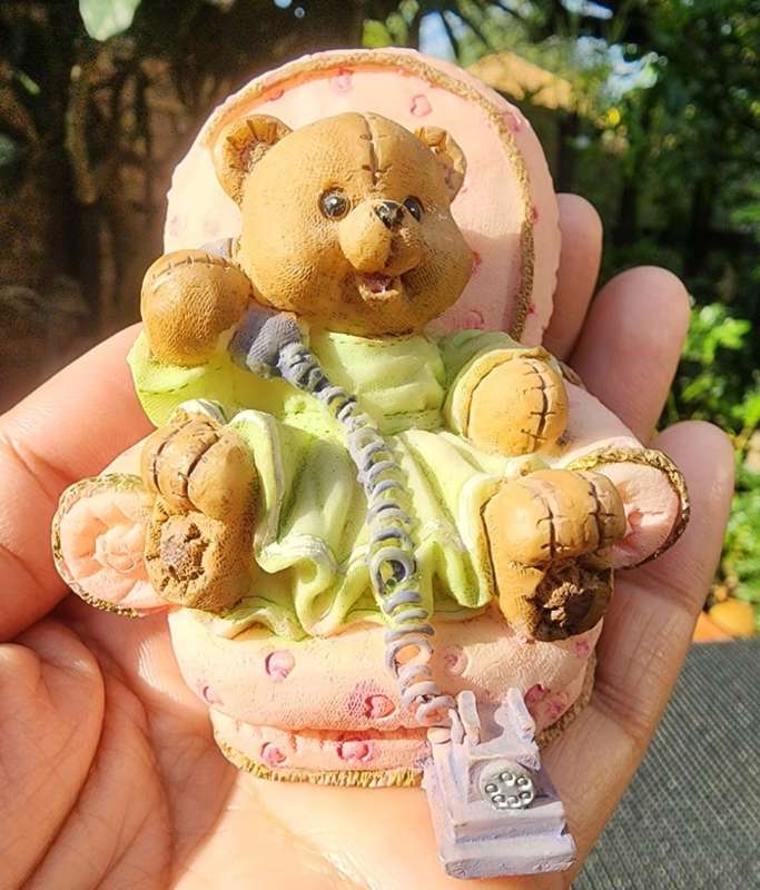 Five Cute Resin Bear Figurines