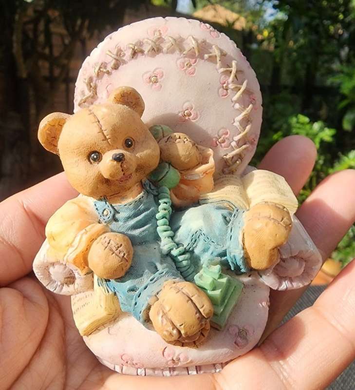 Five Cute Resin Bear Figurines