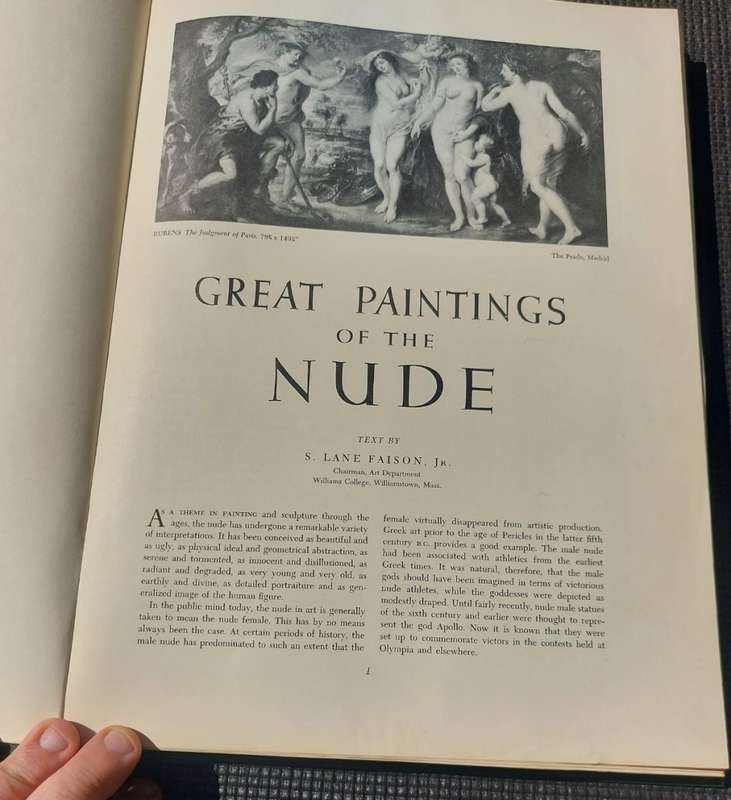 RARE 1950s ART BOOK! Beaverbrook Henry Abrams Illustrated Nudes, Children, Landscapes, Masterpieces