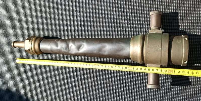 Awesome Vintage Copper and Brass Fire Hose Nozzle Tapered 53cm Long