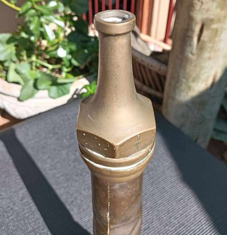 Awesome Vintage Copper and Brass Fire Hose Nozzle Tapered 53cm Long