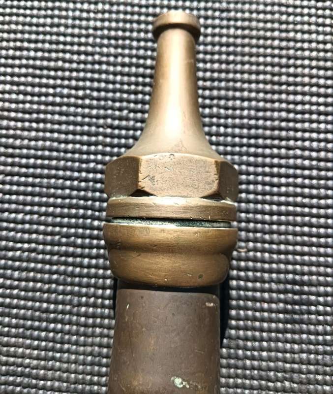 Awesome Vintage Copper and Brass Fire Hose Nozzle Tapered 53cm Long