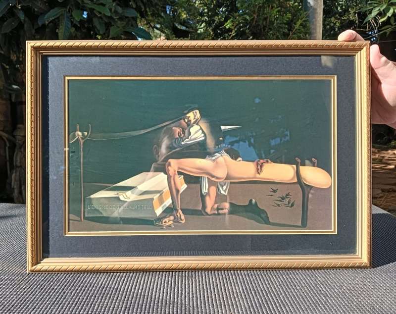 Monstrous Creature in Salvador Dalis The Enigma of William Tell Framed Print