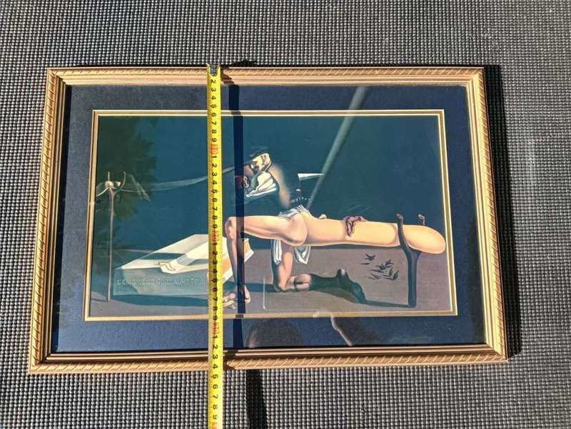 Monstrous Creature in Salvador Dalis The Enigma of William Tell Framed Print