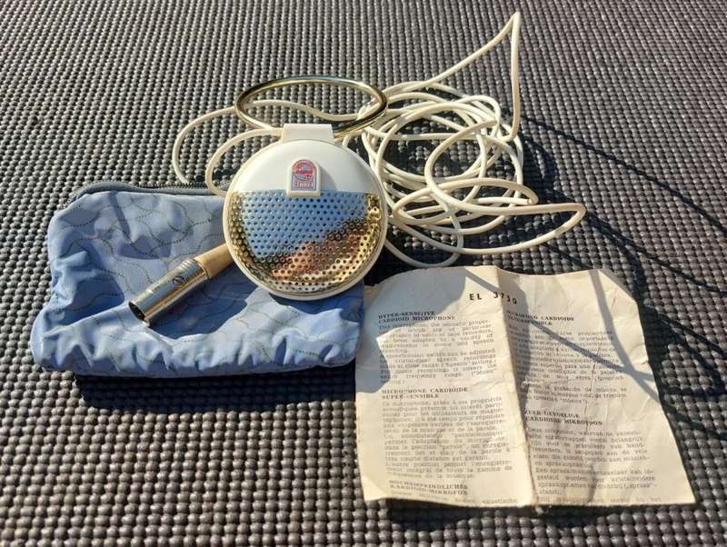 AWESOME PHILIPS 1950S EINDHOVEN HOLLAND EL3750/00 MICROPHONE