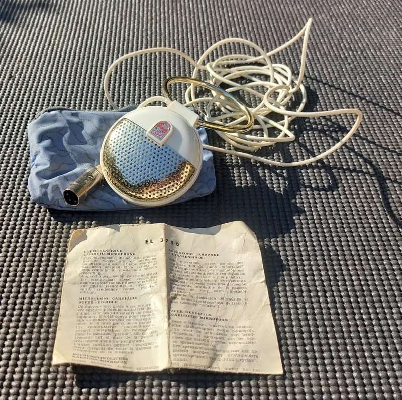 AWESOME PHILIPS 1950S EINDHOVEN HOLLAND EL3750/00 MICROPHONE