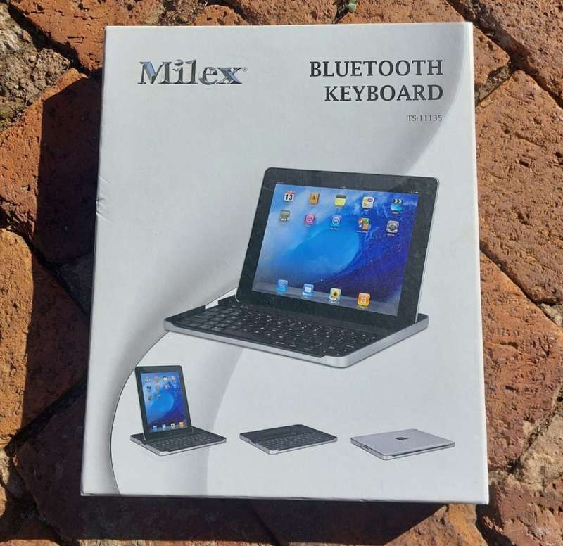 Aluminium Cased Milex Universal Bluetooth Keyboard for Apple, Android and Windows Tablets