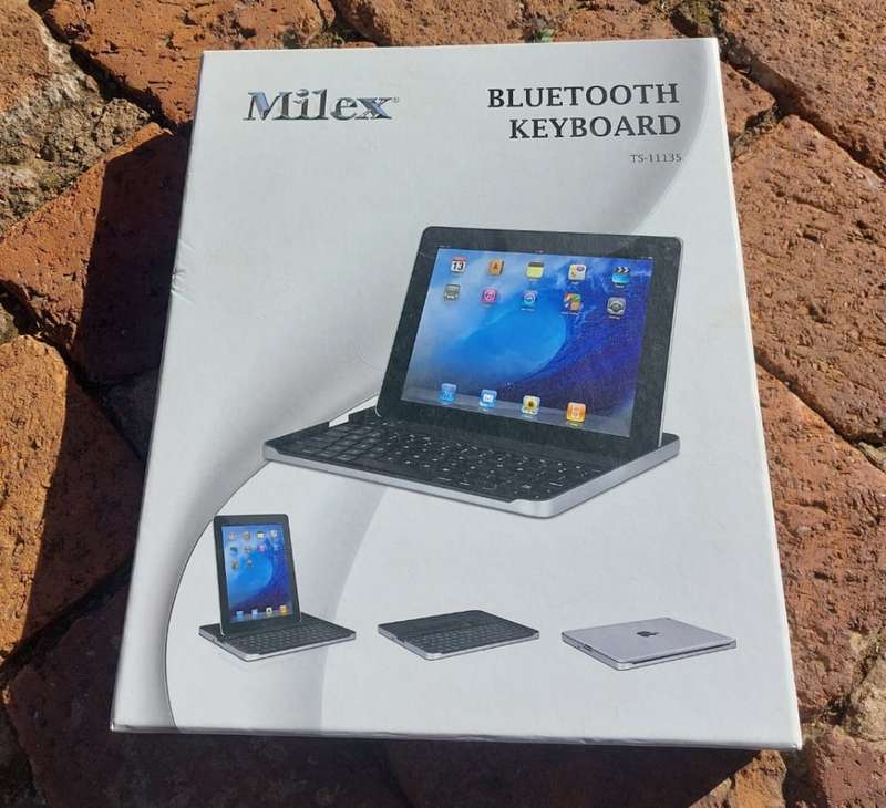 Aluminium Cased Milex Universal Bluetooth Keyboard for Apple, Android and Windows Tablets
