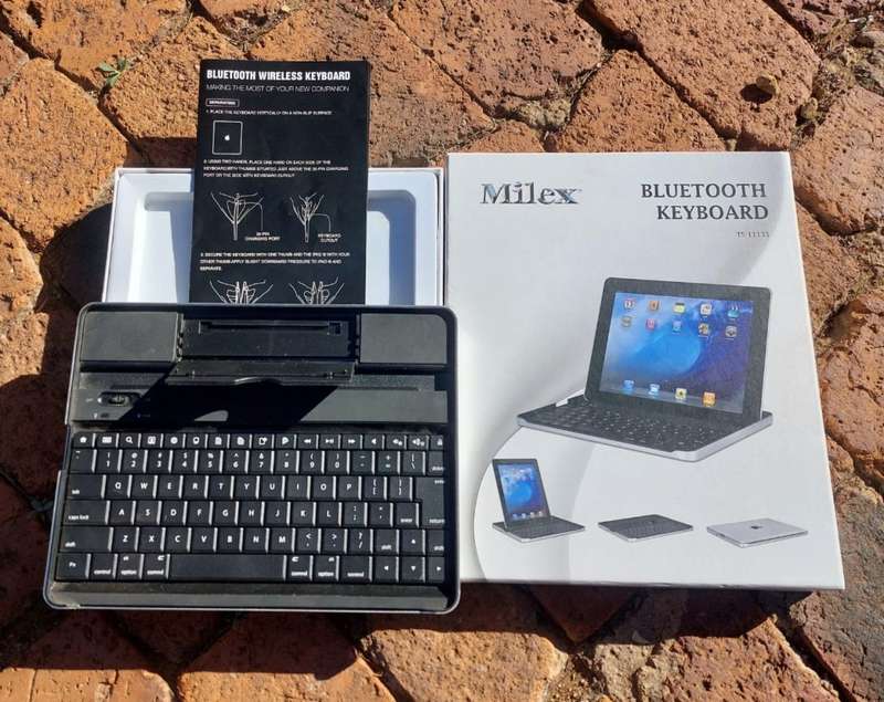 Aluminium Cased Milex Universal Bluetooth Keyboard for Apple, Android and Windows Tablets