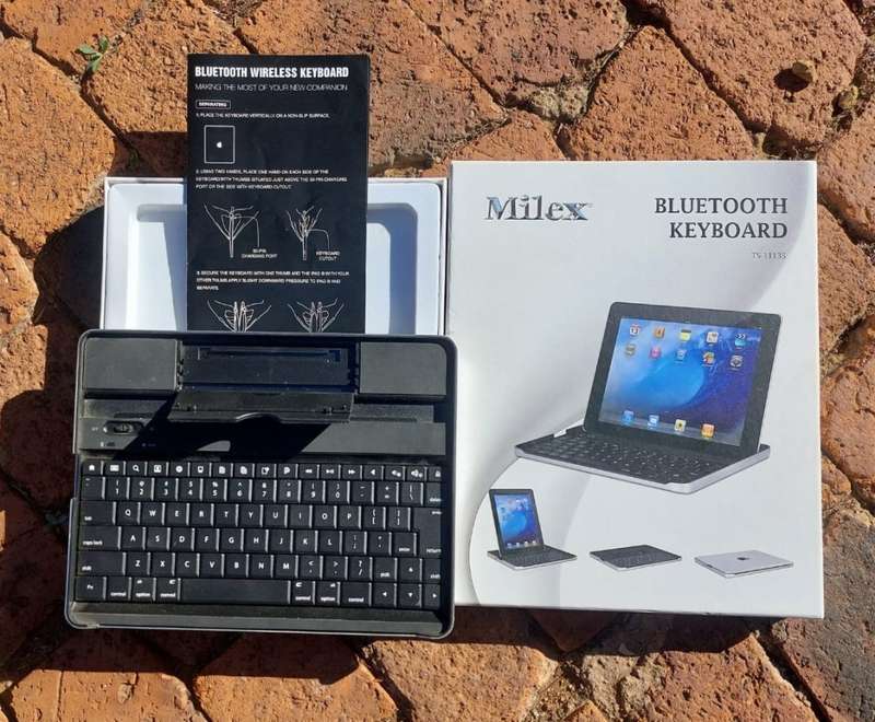 Aluminium Cased Milex Universal Bluetooth Keyboard for Apple, Android and Windows Tablets