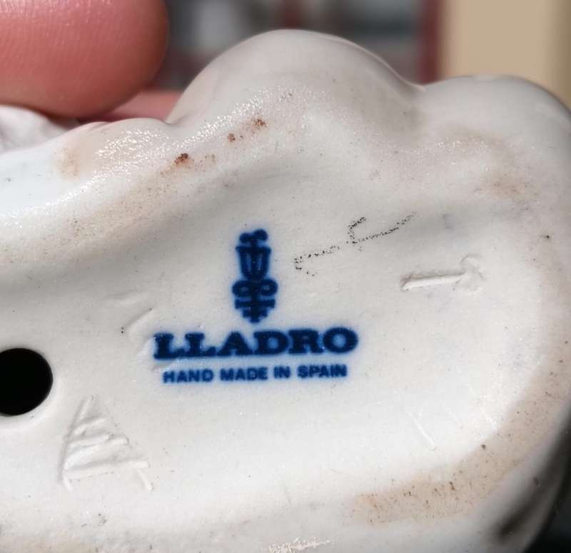 Lladro 1970s Shepherd Boy with Lamb Porcelain Figurine