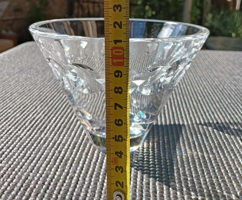 Ringing and Singing Stuart England Chrystal Glass Bowl with Stuart Chrystal Acid Etched Mark