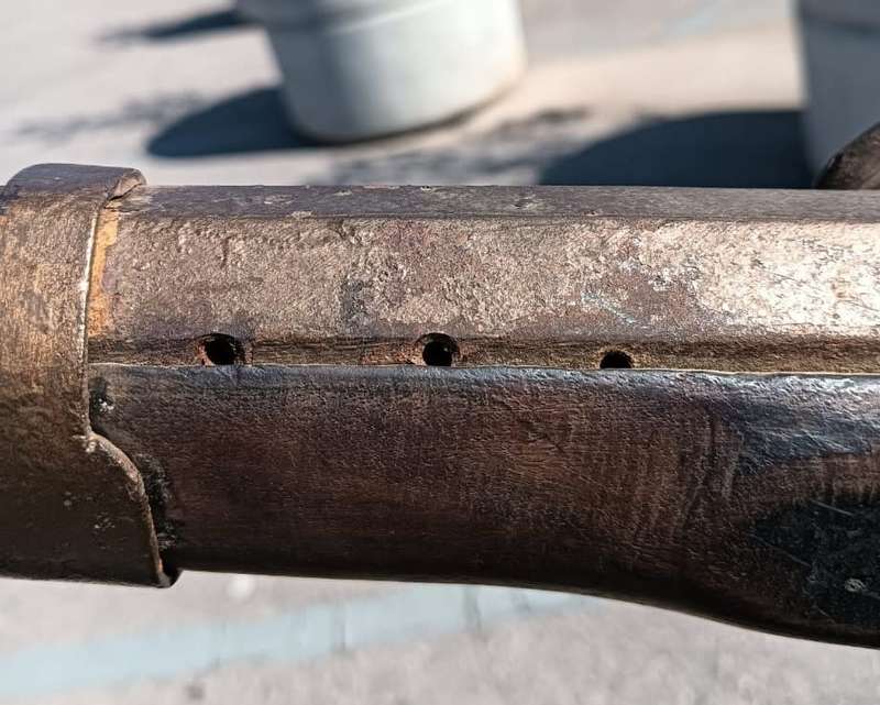 Antique Moorish Muzzle Loading Percussion Rifle - DEACTIVATED! (Holes bored in muzzle - see photo)