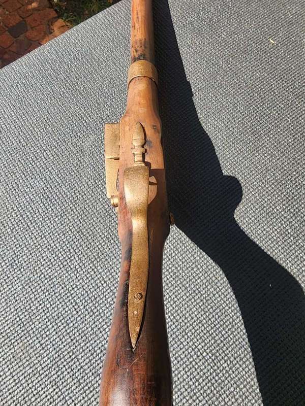 Antique Moorish Muzzle Loading Percussion Rifle - DEACTIVATED! (Holes bored in muzzle - see photo)