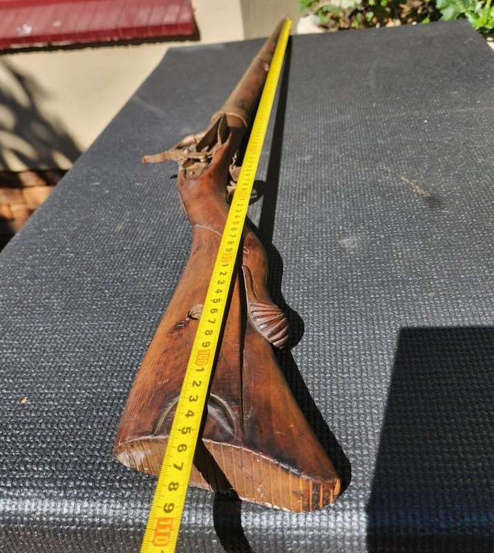 Antique Moorish Muzzle Loading Percussion Rifle - DEACTIVATED! (Holes bored in muzzle - see photo)