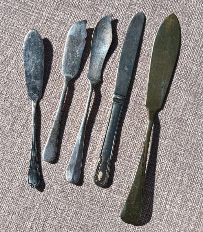 Lot of 18 Vintage Spoons, Forks and Knives  Some Weird Ones