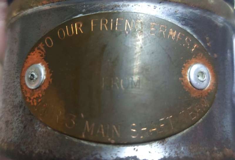 Amazing Antique Victor Kent UK The Wolf Safety Lamp No 7 Brass and Metal Miners Lamp in Very Good