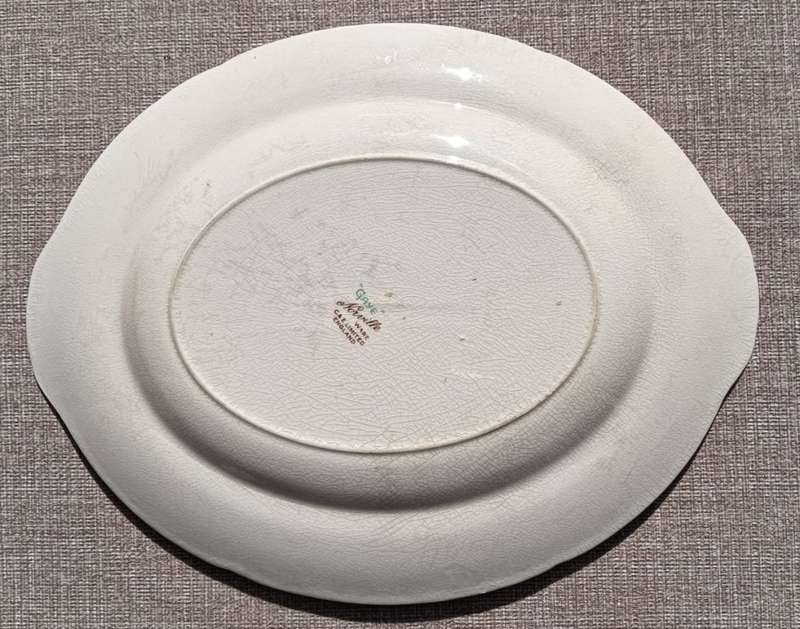 Hand Painted 1930s Cartwright & Edwards England Norville Ware Gaye Hibuscus Flower Pattern Tray