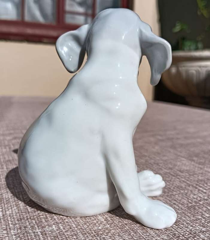 Super Rare Antique (1882-1915) Gebruder Heubach Germany Bisque Porcelain Puppy