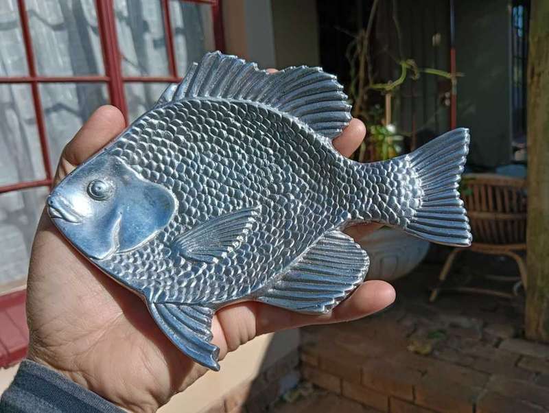 Three Cute Aluminium Fish Dishes - Mariposa USA/Mexican Partners