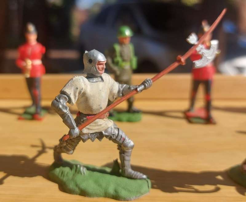 Vintage 1950s Britains Swoppets Knights and Soldiers  Rare and Very Collectable