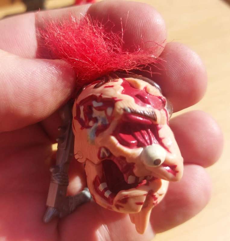 Rare Vintage Toys: Masters of the Universe G-Man plus Jitsu Head, Mighty Max Dread Heads Karbon