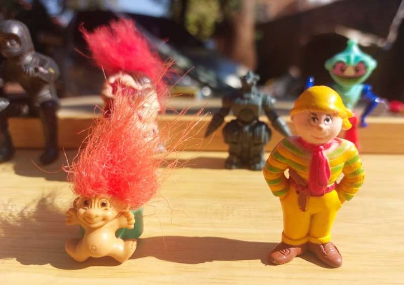Rare Vintage Toys: Masters of the Universe G-Man plus Jitsu Head, Mighty Max Dread Heads Karbon