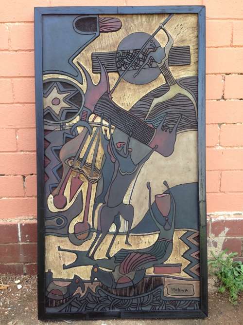 Lucky Sibiya ~ Great Investment Woodcut Art
