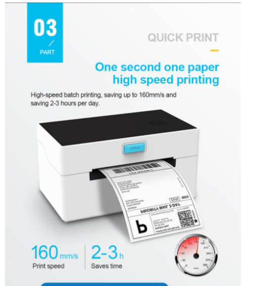 Portable Wireless White Label Printer Q-DY9200
